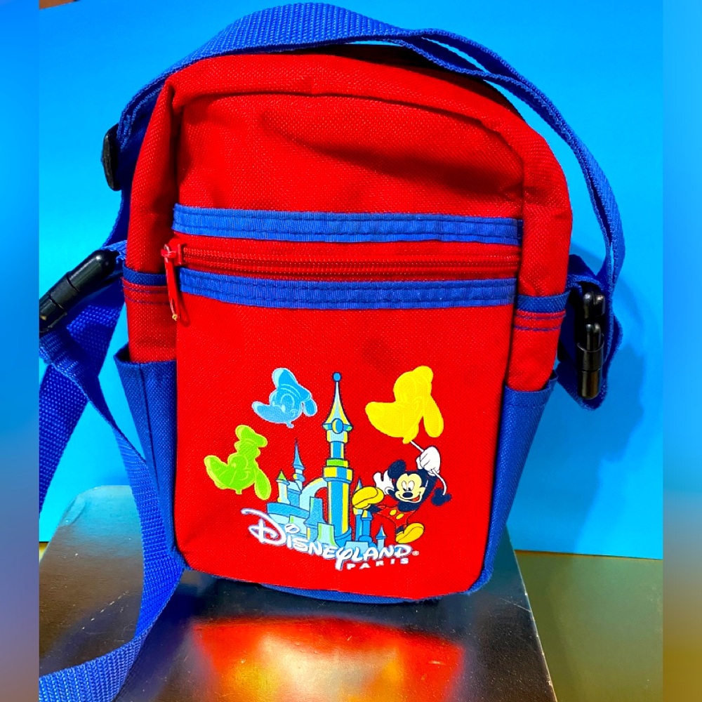 Disneyland Paris Mini Backpack  Shoulder Bag Adjustable Straps, Detachable Strap